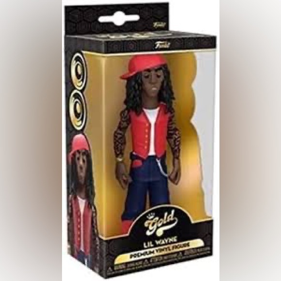 Lil Wayne Funko POP Vinyl Gold Hip Hop RAP 5 Inch Toy Collector Music Figure - Picture 2 of 2